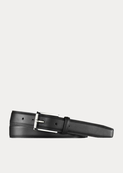 Cinturones Ralph Lauren Hombre Negros - End-Bar-Buckle - QNDIL5912